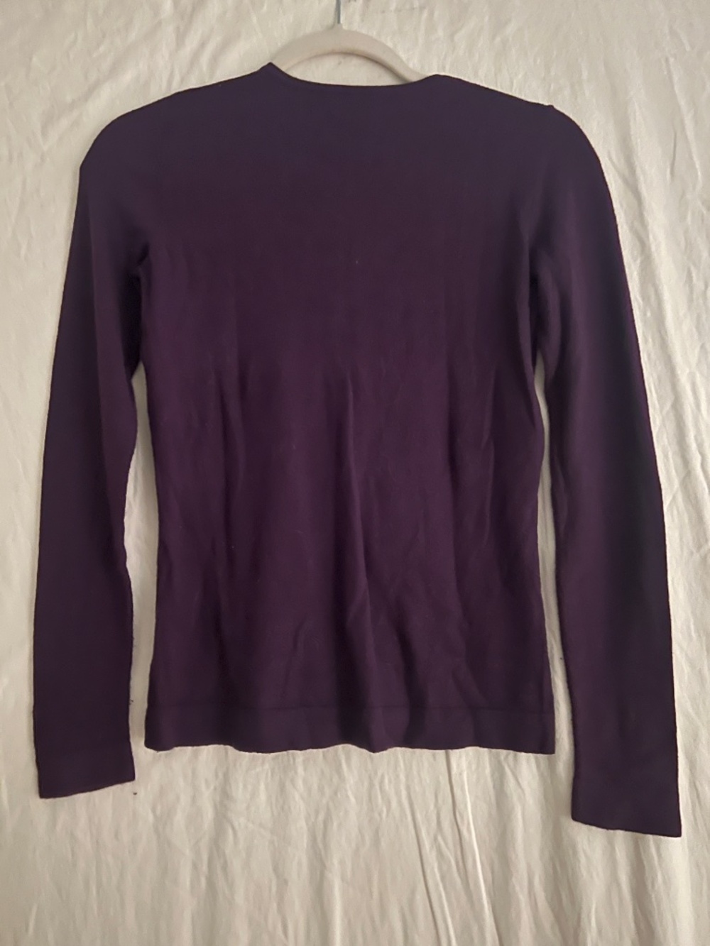 Ann Taylor XSP purple cotton blend cardigan - Picture 7 of 7